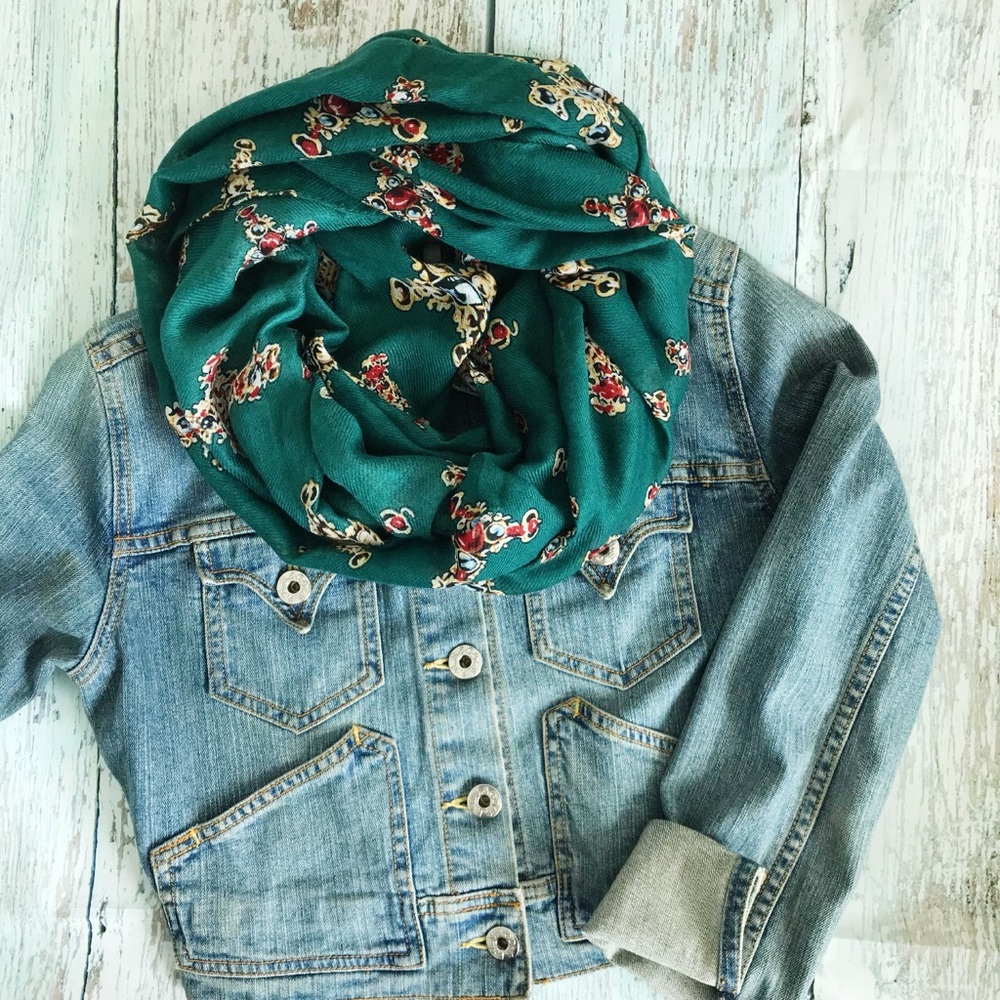 GREEN CROSS INFINITY SCARF